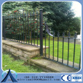 BC--1800 mm* 2400 mm Black Powder Coated Sloping steel fence